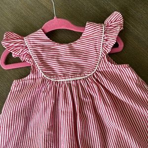 Jacadi pink stripe dress 18 months